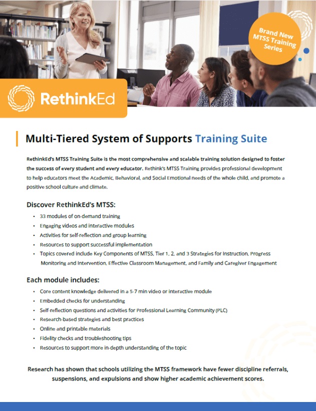 MTSS_Professional Development Training Suite